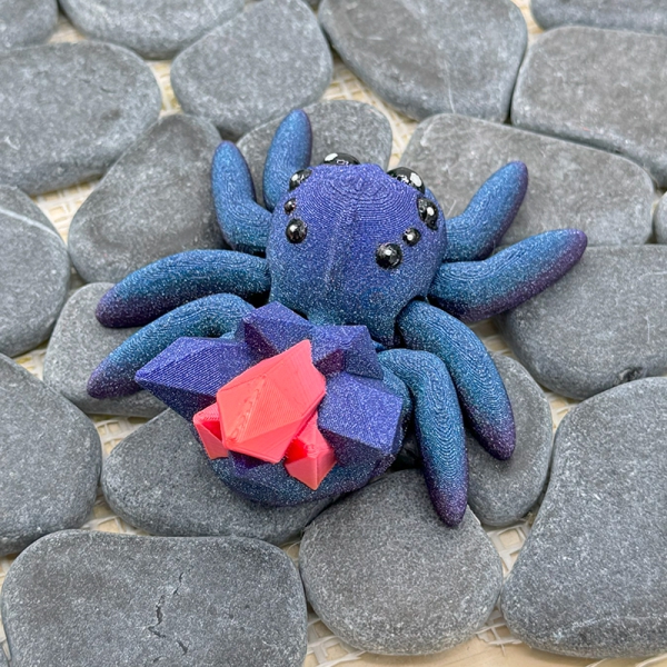 Kristallspinne – Rubin